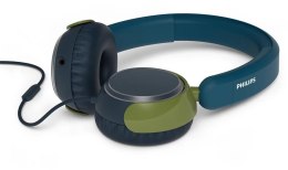 Nauszne Na głowę PHILIPS TAK2000CT/00 (1.2m /3.5 mm wtyk/Zielono-czarny)