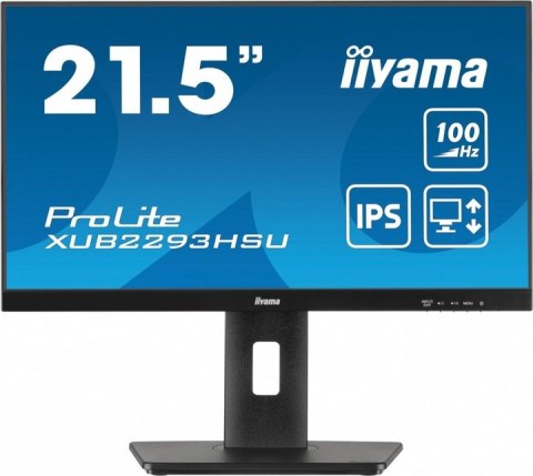 Monitor IIYAMA ProLite XUB2293HSU-B6 (21.5" /IPS /100Hz /1920 x 1080 /Czarny) Monitor IIYAMA ProLite XUB2293HSU-B6 (21.5" /IPS /100Hz /1920 x 1080 /Czarny)