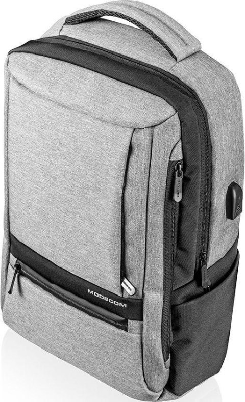 Plecak MODECOM smart PLE-MC-SMART-15 (maks.15.6"/Szaro-czarny) Plecak MODECOM smart PLE-MC-SMART-15 (maks.15.6"/Szaro-czarny)