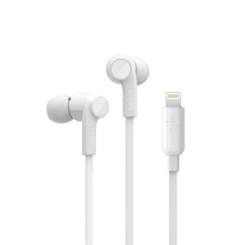 Słuchawki z mikrofonem Douszne Wbudowany BELKIN Rockstar Biały (1.12m /Lightning wtyk/Biały) Słuchawki z mikrofonem Douszne Wbudowany BELKIN Rockstar Biały (1.12m /Lightning wtyk/Biały)