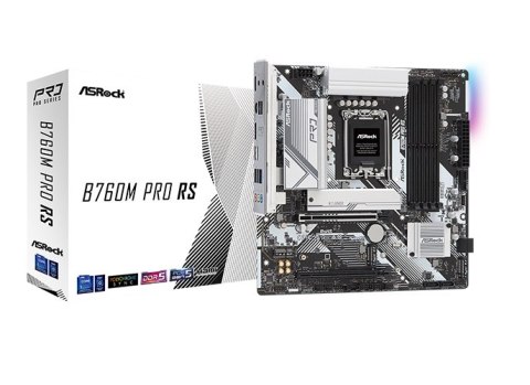 Płyta główna ASROCK B760M PRO RS LGA1700 MICRO ATX Płyta główna ASROCK B760M PRO RS LGA1700 MICRO ATX