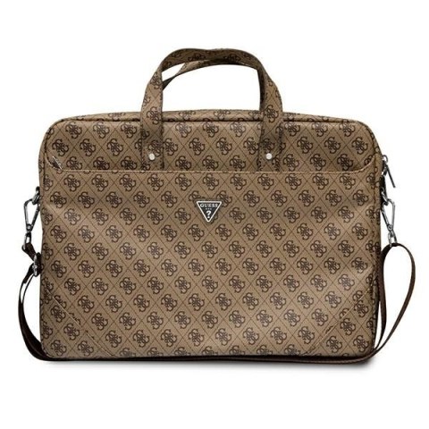 Torba na laptopa GUESS Saffiano 4G Traingle Logo (maks.16"/Brązowy) Torba na laptopa GUESS Saffiano 4G Traingle Logo (maks.16"/Brązowy)