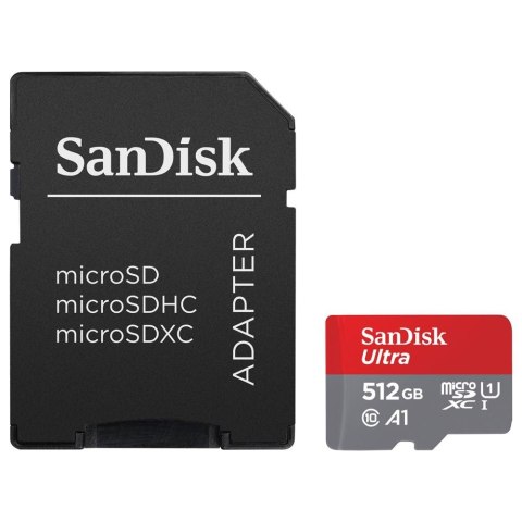 Karta pamięci SANDISK 512 GB Adapter Karta pamięci SANDISK 512 GB Adapter