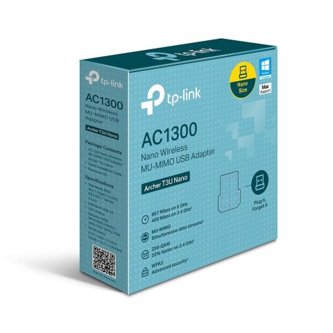 Karta sieciowa bezprzewodowa TP-LINK Karta sieciowa Archer T3U Nano USB AC1300 Archer T3U Nano