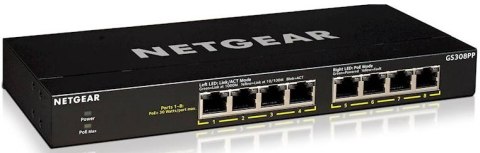 Przełącznik NETGEAR GS308PP-100EUS (8x 10/100/1000 ) Przełącznik NETGEAR GS308PP-100EUS (8x 10/100/1000 )