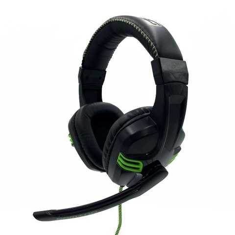 Słuchawki z mikrofonem MEDIA-TECH Cobra Pro Outbreak Czarno-zielony Słuchawki z mikrofonem MEDIA-TECH Cobra Pro Outbreak Czarno-zielony