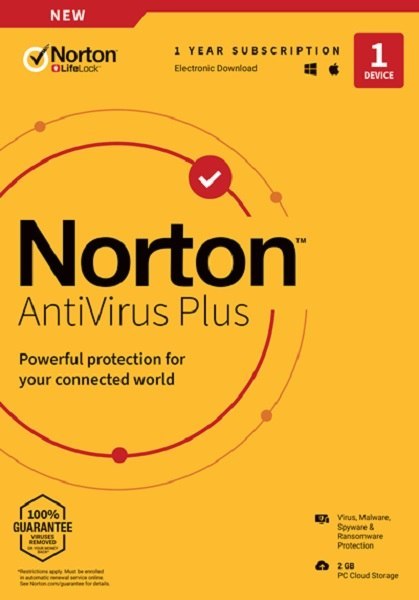 NORTON LIFE LOCK ANTIVIRUS PLUS 2GB PL 1 User 1 Device 12MO Generic RET1 MM NORTON LIFE LOCK ANTIVIRUS PLUS 2GB PL 1 User 1 Device 12MO Generic RET1 MM