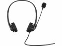 Słuchawki z mikrofonem Na głowę Na pałąku HP 428K6AA (USB wtyk/Czarny)