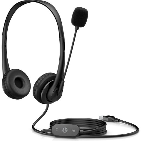 Słuchawki z mikrofonem Na głowę Na pałąku HP 428K6AA (USB wtyk/Czarny)