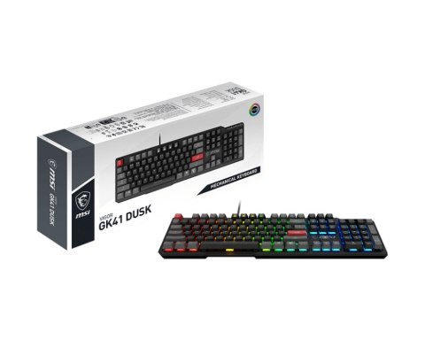Klawiatura Przewodowa MSI Vigor GK41 Dusk LR Klawiatura Przewodowa MSI Vigor GK41 Dusk LR
