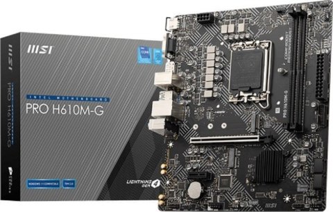 Płyta główna MSI PRO H610M-G LGA1700 MICRO ATX Płyta główna MSI PRO H610M-G LGA1700 MICRO ATX