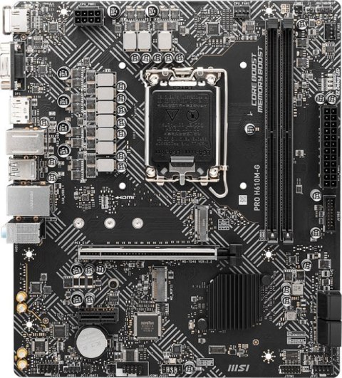 Płyta główna MSI PRO H610M-G LGA1700 MICRO ATX Płyta główna MSI PRO H610M-G LGA1700 MICRO ATX