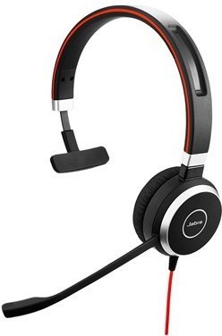 Słuchawki z mikrofonem Na głowę Na wysięgniku JABRA Evolve 40 Mono (1.2m /Przewodowe wtyk/Czarny)