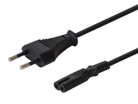 Kabel zasilający SAVIO Wtyczka typ C - IEC C7 3m. SAVIO CL-105 Kabel zasilający SAVIO Wtyczka typ C - IEC C7 3m. SAVIO CL-105