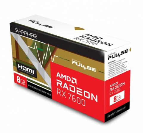 Karta graficzna SAPPHIRE Radeon RX 7600 Gaming OC 8G GDDR6 Karta graficzna SAPPHIRE Radeon RX 7600 Gaming OC 8G GDDR6