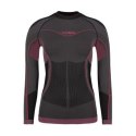 Bluza termoaktywna damska Alpinus Mora grafitowo-różowa r. S
