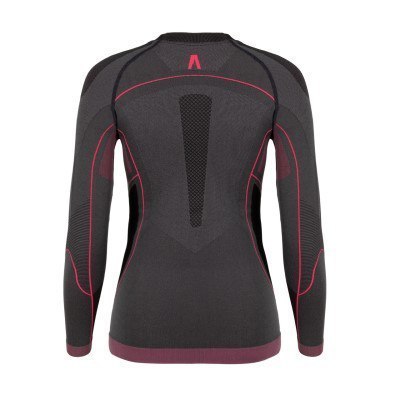 Bluza termoaktywna damska Alpinus Mora grafitowo-różowa r. S