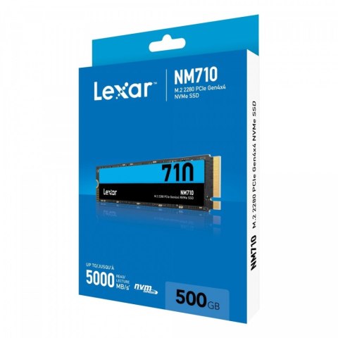 Dysk SSD M.2 LEXAR NM710 500 GB NVMe NM170 (M.2 2280″ /500 GB /PCIe NVMe /5000MB/s /2600MB/s) Dysk SSD M.2 LEXAR NM710 500 GB NVMe NM170 (M.2 2280″ /500 GB /PCIe NVMe /5000MB/s /2600MB/s)