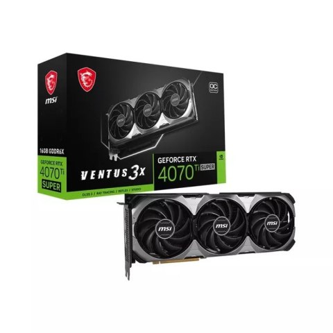Karta graficzna MSI RTX 4070 Ti SUPER 16G VENTUS 3X OC Karta graficzna MSI RTX 4070 Ti SUPER 16G VENTUS 3X OC