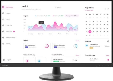 Monitor LENOVO 66FCGAC2EU (31.5" /VA /60Hz /1920 x 1080 /Czarny)
