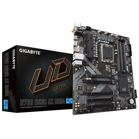 Płyta główna GIGABYTE B760 DS3H AX DDR4 LGA1700 ATX Płyta główna GIGABYTE B760 DS3H AX DDR4 LGA1700 ATX
