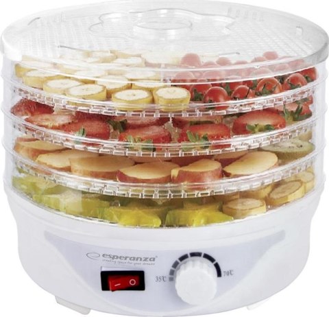 Suszarka spożywcza ESPERANZA 250W 4 tacek EKD003 Suszarka spożywcza ESPERANZA 250W 4 tacek EKD003