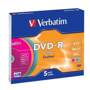 VERBATIM 4.7 GB 16x Slim 5 szt. VERBATIM 4.7 GB 16x Slim 5 szt.