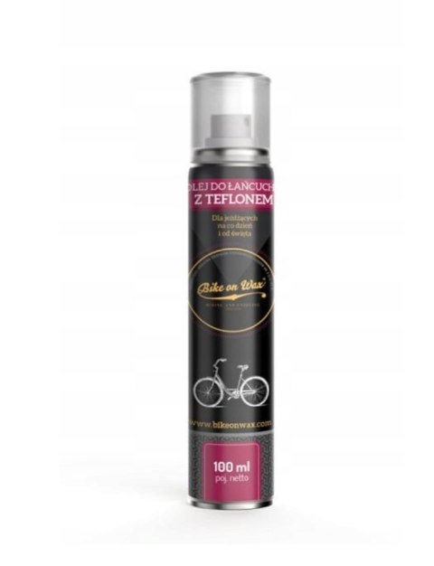 Olej do łańcucha Bike on Wax PTFE 100ml aerozol Olej do łańcucha Bike on Wax PTFE 100ml aerozol