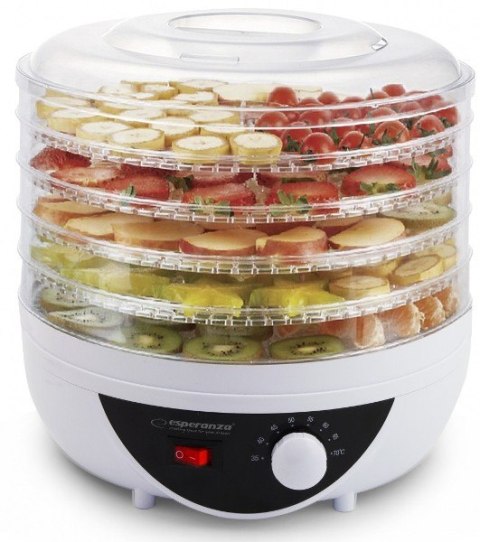 Suszarka spożywcza ESPERANZA 250W 5 tacek EKD002 Suszarka spożywcza ESPERANZA 250W 5 tacek EKD002