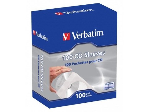 Etui na CD/DVD VERBATIM 100 szt. Etui na CD/DVD VERBATIM 100 szt.