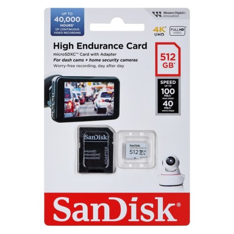 Karta pamięci SANDISK 512 GB Adapter Karta pamięci SANDISK 512 GB Adapter