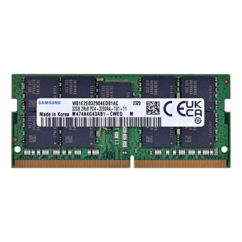 Pamięć SAMSUNG (SODIMM/DDR4/32 GB/3200MHz/1.2V/SINGLE) Pamięć SAMSUNG (SODIMM/DDR4/32 GB/3200MHz/1.2V/SINGLE)
