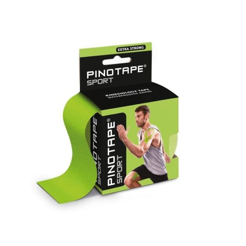 Taśma do kinesiotapingu Pinotape sport 5 cm zielona Taśma do kinesiotapingu Pinotape sport 5 cm zielona
