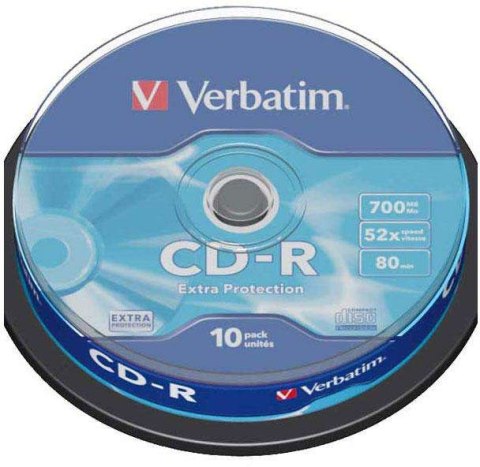 VERBATIM 700 MB 52x Cake 10 szt. VERBATIM 700 MB 52x Cake 10 szt.