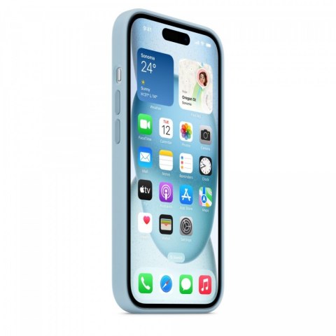 Etui silikonowe z MagSafe do iPhonea 15 - jasnoniebieskie Etui silikonowe z MagSafe do iPhonea 15 - jasnoniebieskie