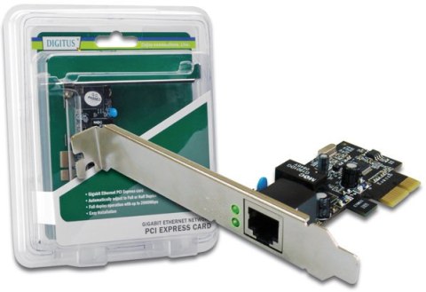 Karta sieciowa przewodowa DIGITUS Gigabit Ethernet PCI Express Network Card DN-1013-2 Karta sieciowa przewodowa DIGITUS Gigabit Ethernet PCI Express Network Card DN-1013-2