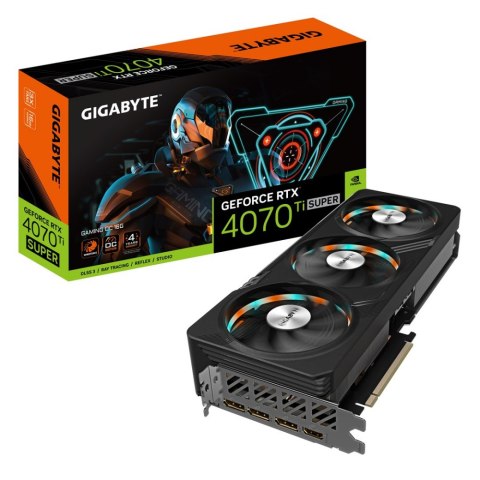 Karta graficzna GIGABYTE GeForce RTX 4070 Ti SUPER GAMING OC 16 GB GV-N407TSGAMING OC-16GD Karta graficzna GIGABYTE GeForce RTX 4070 Ti SUPER GAMING OC 16 GB GV-N407TSGAMING OC-16GD