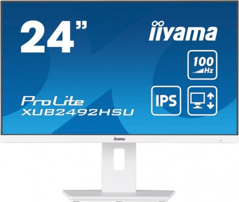 Monitor IIYAMA XUB2492HSU-W6 (24" /IPS /100Hz /1920 x 1080 /Czarny)