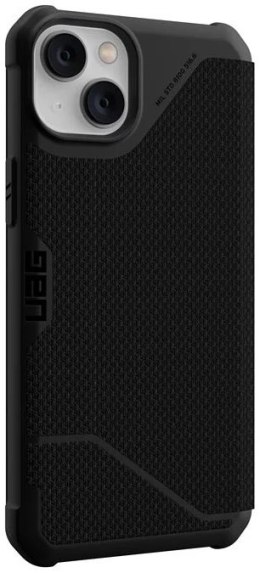 UAG Metropolis - obudowa ochronna z klapką do iPhone 14 Plus (kevlar-black)