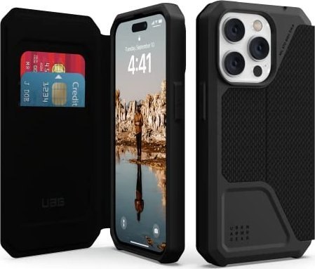 UAG Metropolis - obudowa ochronna z klapką do iPhone 14 Pro (kevlar-black) UAG Metropolis - obudowa ochronna z klapką do iPhone 14 Pro (kevlar-black)