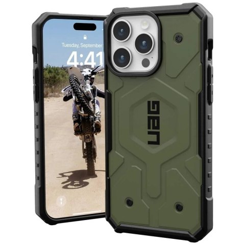 UAG Pathfinder Magsafe - obudowa ochronna do iPhone 15 Pro Max kompatybilna z MagSafe (olive) UAG Pathfinder Magsafe - obudowa ochronna do iPhone 15 Pro Max kompatybilna z MagSafe (olive)