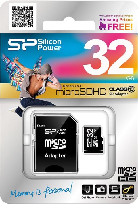 Karta pamięci SILICON POWER 32 GB Adapter SD Karta pamięci SILICON POWER 32 GB Adapter SD