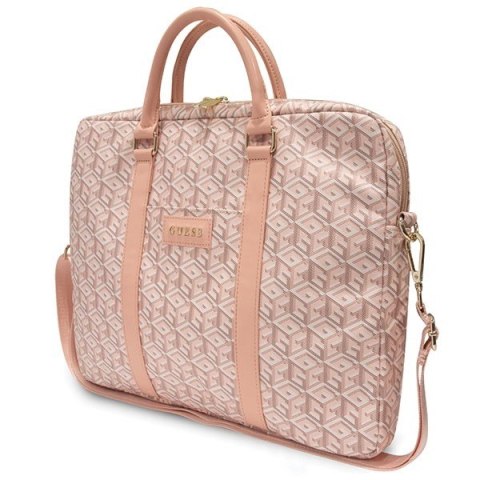 Torba na laptopa GUESS Stripes GUE002882 (maks.16"/Różowy) Torba na laptopa GUESS Stripes GUE002882 (maks.16"/Różowy)