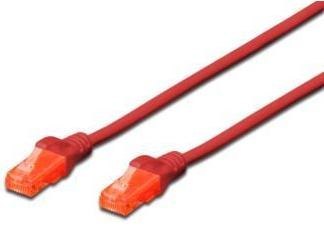 DIGITUS Cat6 U/UTP 0.5 m Czerwony 0.5 Patchcord DIGITUS Cat6 U/UTP 0.5 m Czerwony 0.5 Patchcord