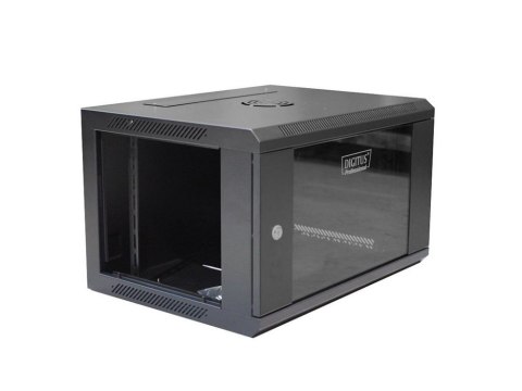 DIGITUS Szafka wisząca 19'' 6U 600x450 czarna RAL9004 DIGITUS Szafka wisząca 19'' 6U 600x450 czarna RAL9004