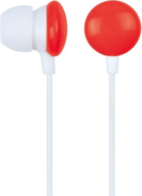 Słuchawki Douszne GEMBIRD Candy Biało-czerwony (0.9m /3.5 mm wtyk/Biało-czerwony)