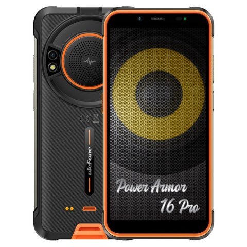 Smartphone ULEFONE Power Armor 16 Pro 4/64 GB Pomarańczowy 64 GB Czarno-pomarańczowy UF-PA16P/OE Smartphone ULEFONE Power Armor 16 Pro 4/64 GB Pomarańczowy 64 GB Czarno-pomarańczowy UF-PA16P/OE