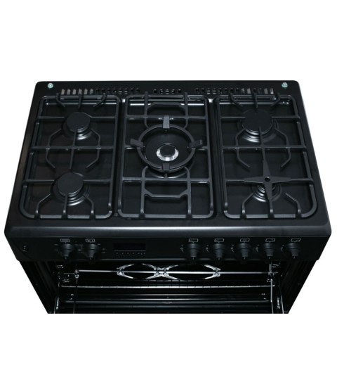 Kuchnia gazowo=elektryczna RAVANSON Cheff Modern KWGE-K90 black Kuchnia gazowo=elektryczna RAVANSON Cheff Modern KWGE-K90 black