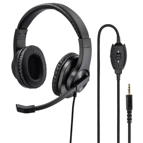 Słuchawki z mikrofonem HAMA HS-P350 Czarny Słuchawki z mikrofonem HAMA HS-P350 Czarny