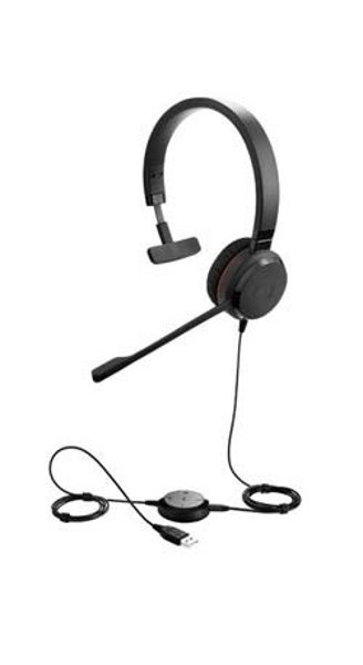 Słuchawki z mikrofonem JABRA Evolve 30 II Mono Czarny Słuchawki z mikrofonem JABRA Evolve 30 II Mono Czarny